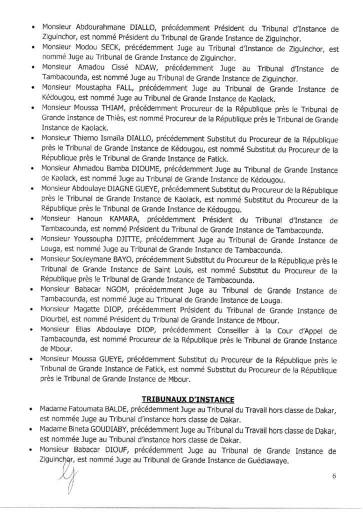 Urgent ! Grand chamboulement dans la magistrature sénégalaise 7 KERANOS MEDIA
