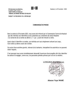 Kaolack: le corps d’un présumé homosexuel exhumé et brûlé, le procureur ouvre une enquête 2 Actu, Info et News en continu de Pakao et du Sénégal