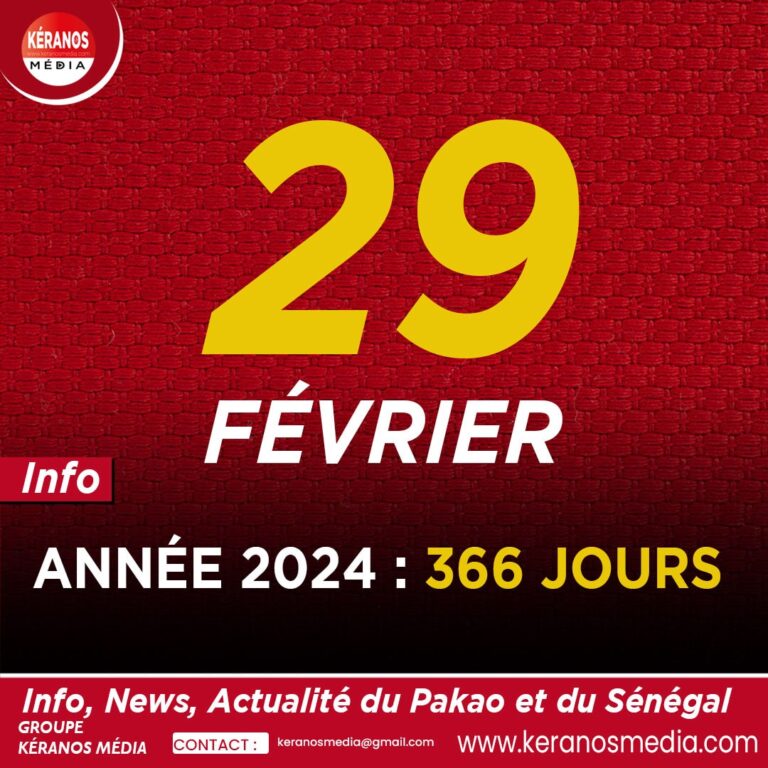 Actu, Info et News en continu de Pakao et du Sénégal