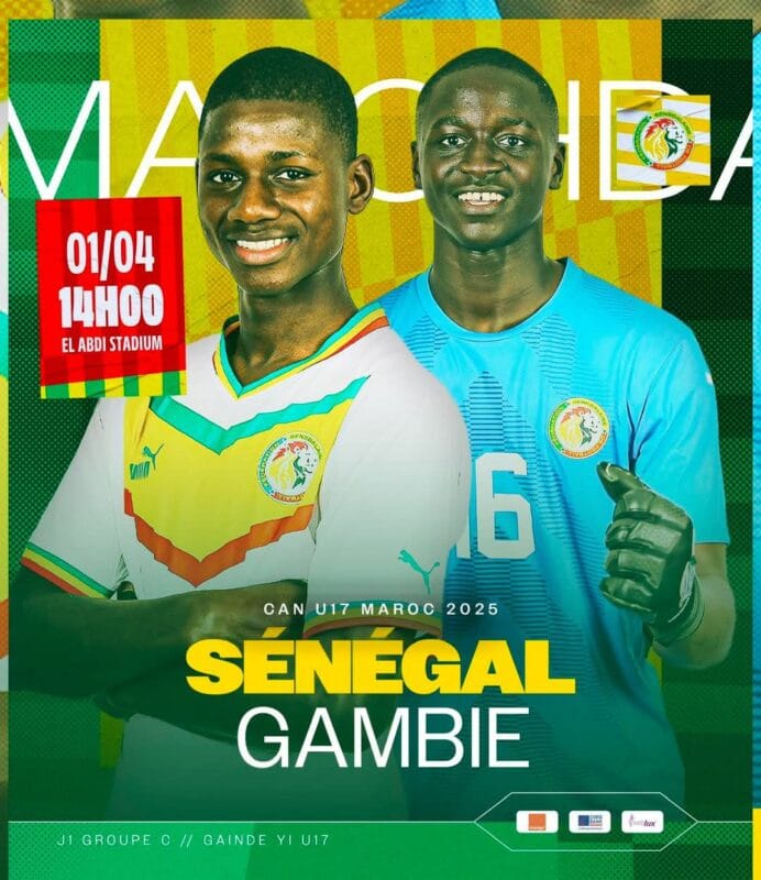 CAN U17 : Le Sénégal entre en lice pour défendre son titre face à la Gambie 2 KERANOS MEDIA